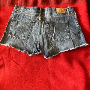 Polo by Ralph Lauren Blue Jean Shorts Distressed 32
